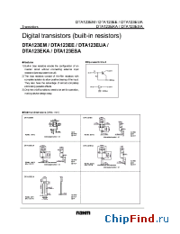 Datasheet DTA123EE manufacturer Rohm